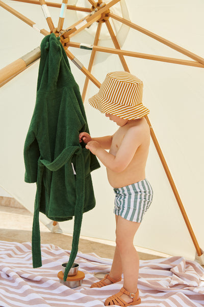 Liewood - Badehose 'Otto swim pants - Stripe: Peppermint/white'