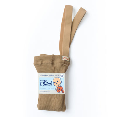 Silly Silas - Tights mit Fuß 'FOOTED COTTON TIGHTS - Light Brown'