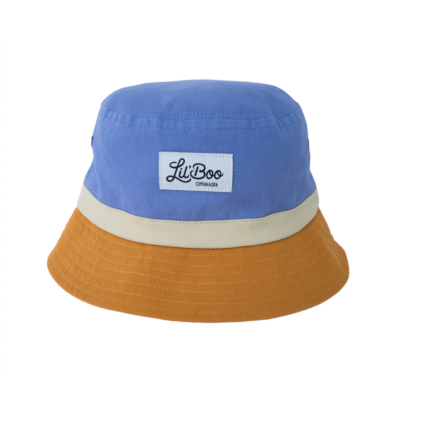Lil'Boo - Sonnenhut 'Lil' Boo Block Bucket Hat - Caramel/Dusty Blue'