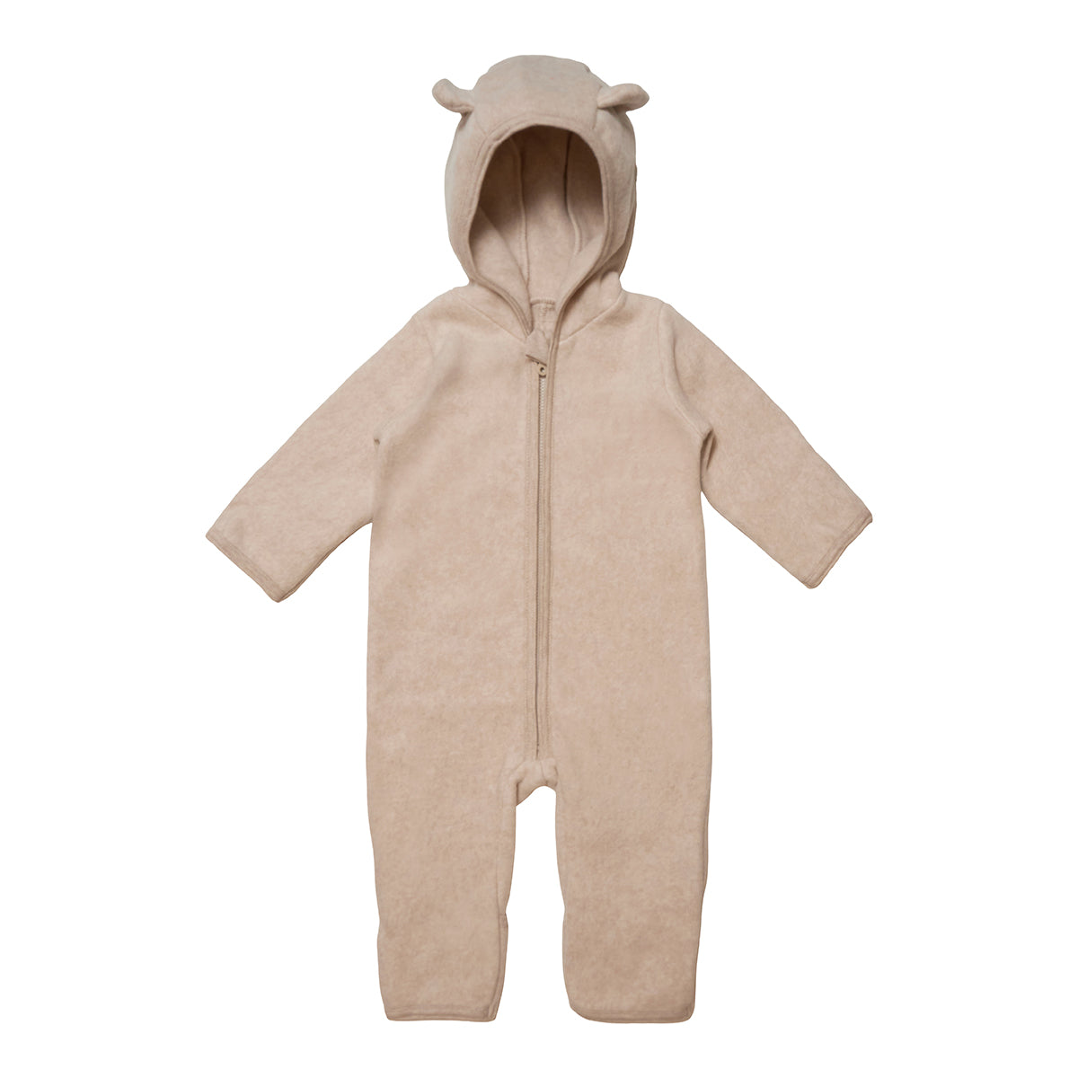 Huttelihut - Overall 'MUSHI Babysuit Ears Soft Cotton - Camel'