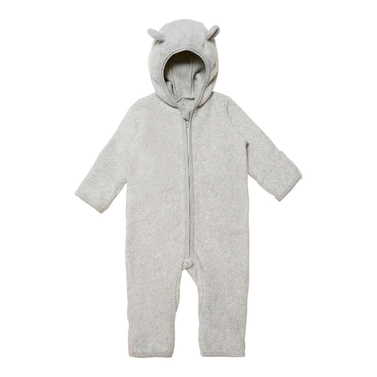Huttelihut - Overall 'MUSHI Suit w ears Cot Fleece - Light Grey Melange'
