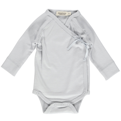 Marmar - Wickelbody 'Belita, Modal New Born, Body - Pale Blue'