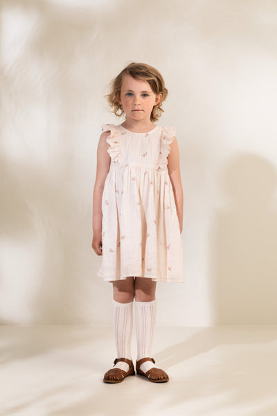 Marmar - Kleid 'Ditte, Muslin, Dress, Kids Girl - Rose Peony'