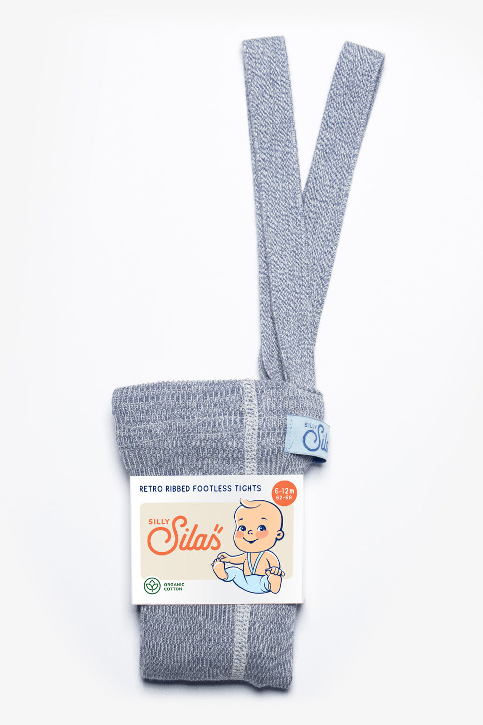 Silly Silas - Tights ohne Fuß 'Footless Cotton Tights, Marshmallow Sky'
