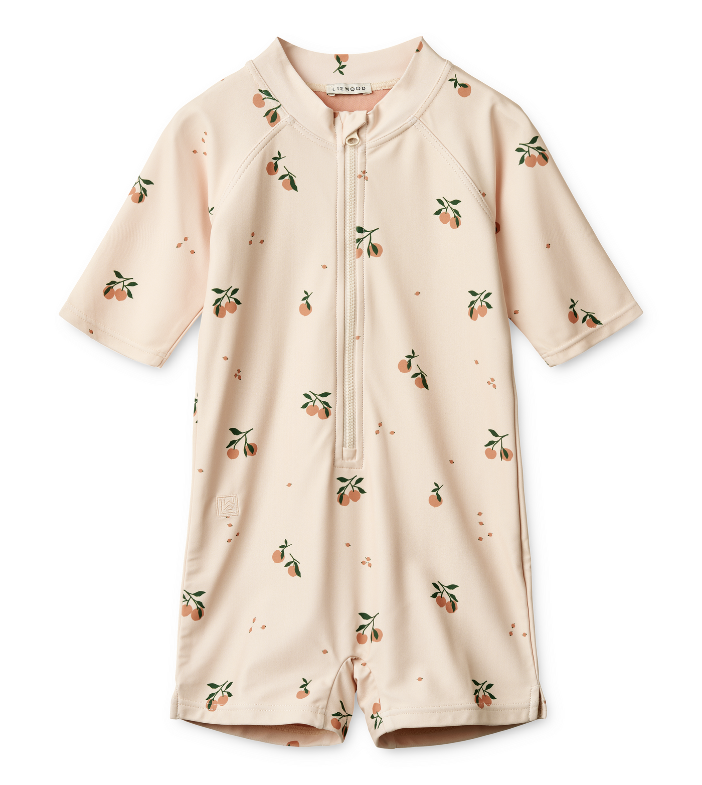Liewood - UV Badeanzug 'Max printed swim jumpsuit - Peach / Sea Shell'
