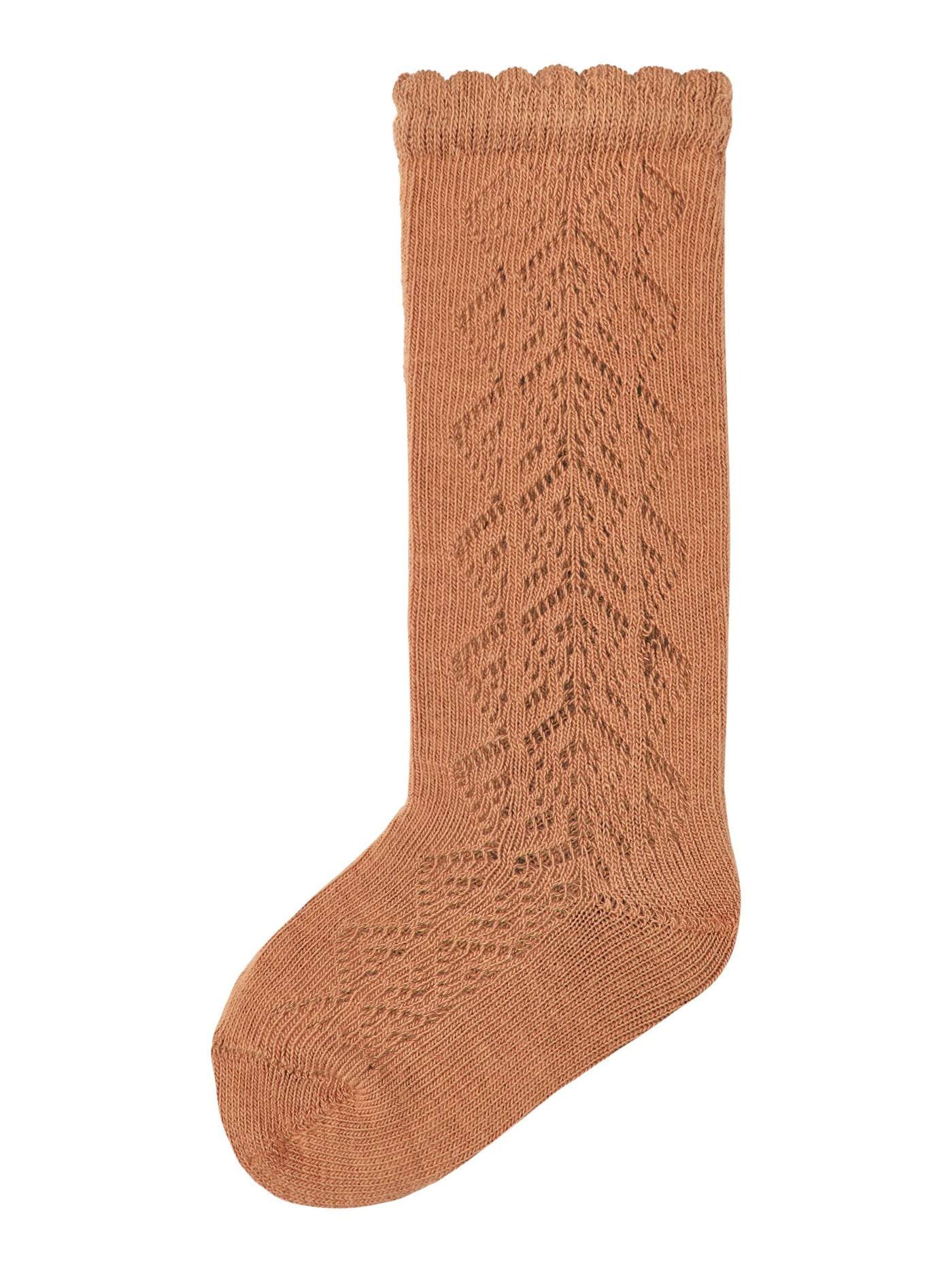 Lil Atelier - Socken 'NMFSOLAIMA KNEE SOCK SP LIL - Bran'