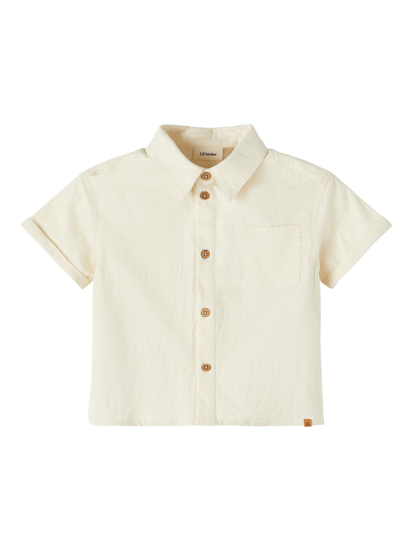 Lil Atelier - Hemd 'NMMHADAM SS LOOSE SHIRT LIL - Turtledove'