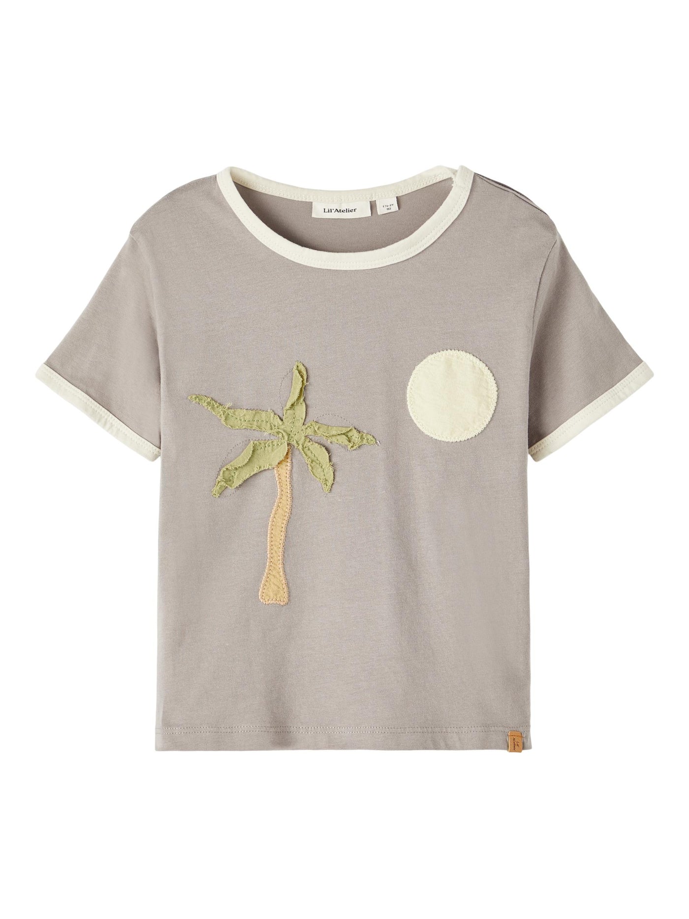Lil Atelier - T-shirt 'NMMHALI SS LOOSE TOP LIL - Frost Gray'