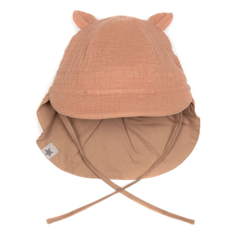 Huttelihut - Sonnenhut mit UV-Schutz 'Summerhat Reverse Muslin 5407 SAFARI - Marsala'