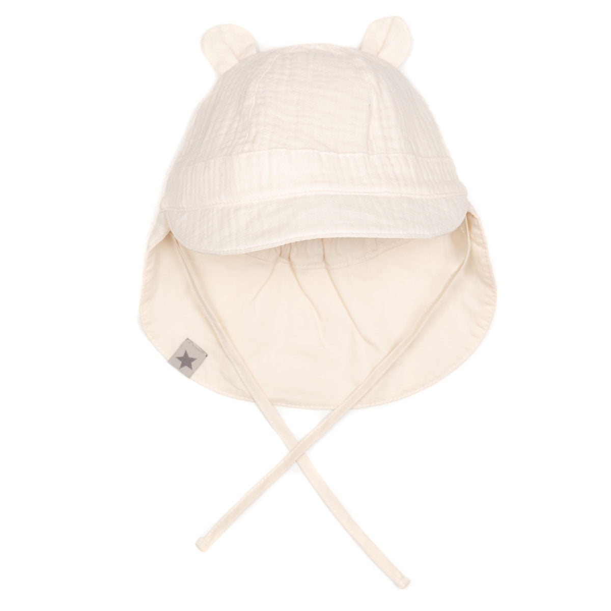 Huttelihut - Sonnenhut mit UV-Schutz 'Summerhat Reverse Muslin 5407 SAFARI - Off-White'