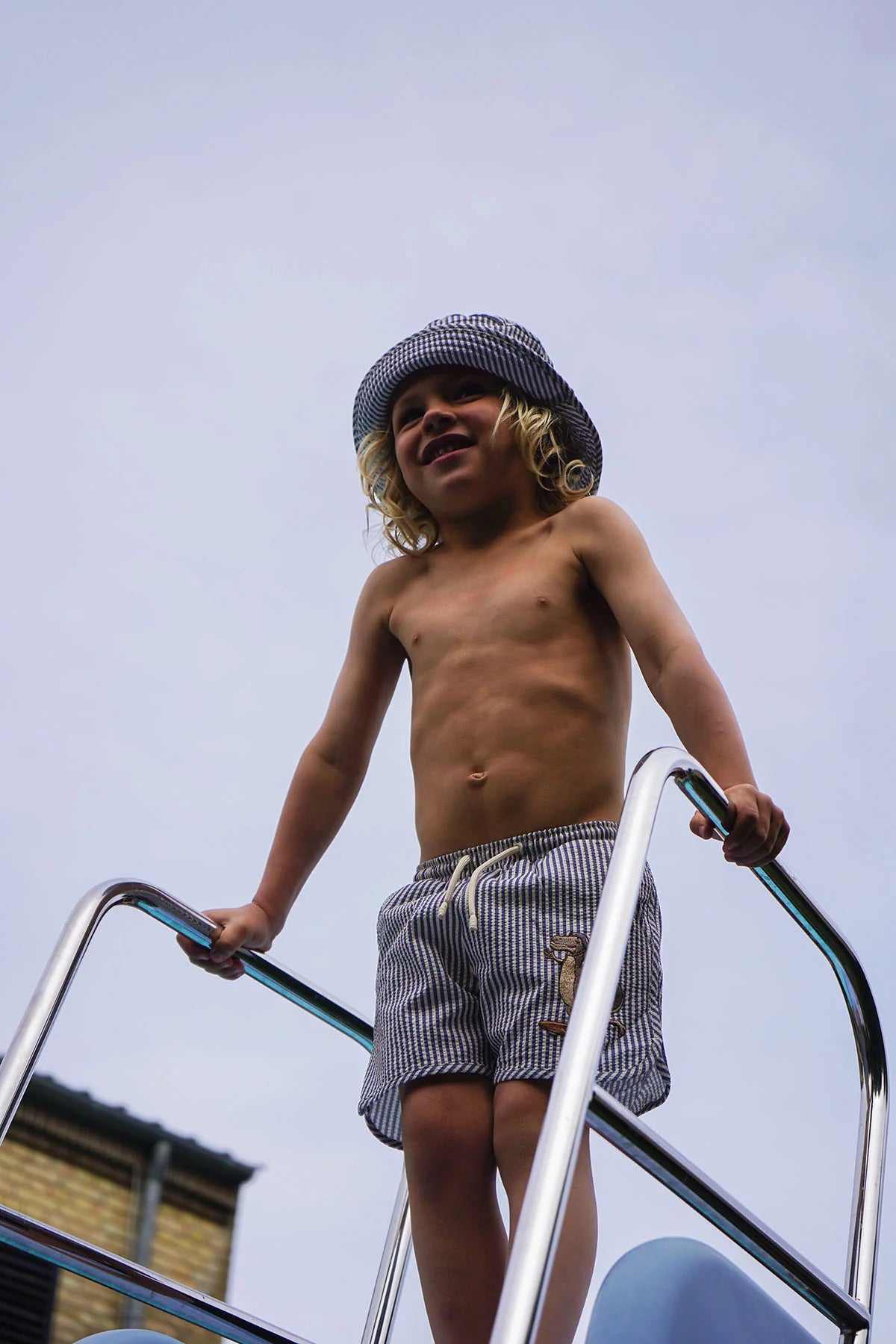 Konges Slojd - Badehose mit Dino 'SEER ASNOU SWIMSHORTS - FLINT STONE'