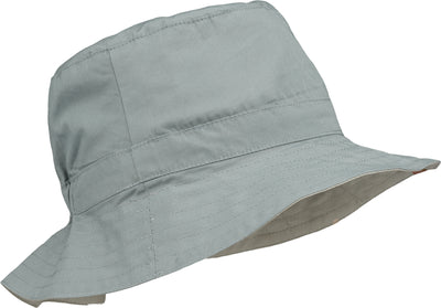Liewood - Sonnenhut 'Sander reversible seersucker sun hat - Vehicles/dove blue mix'