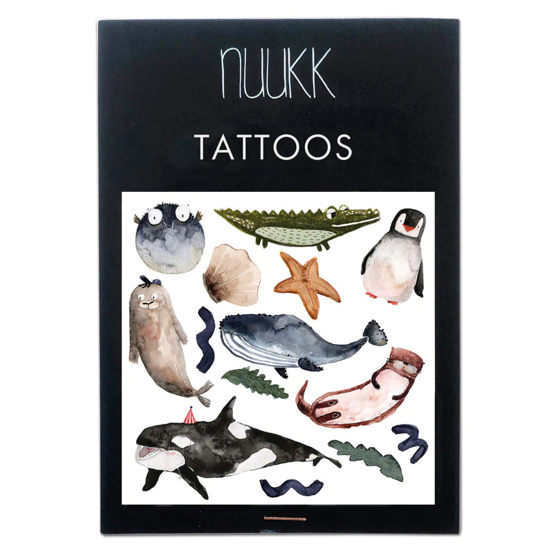 Nuukk - Bio Tattoo 'Wassertiere'