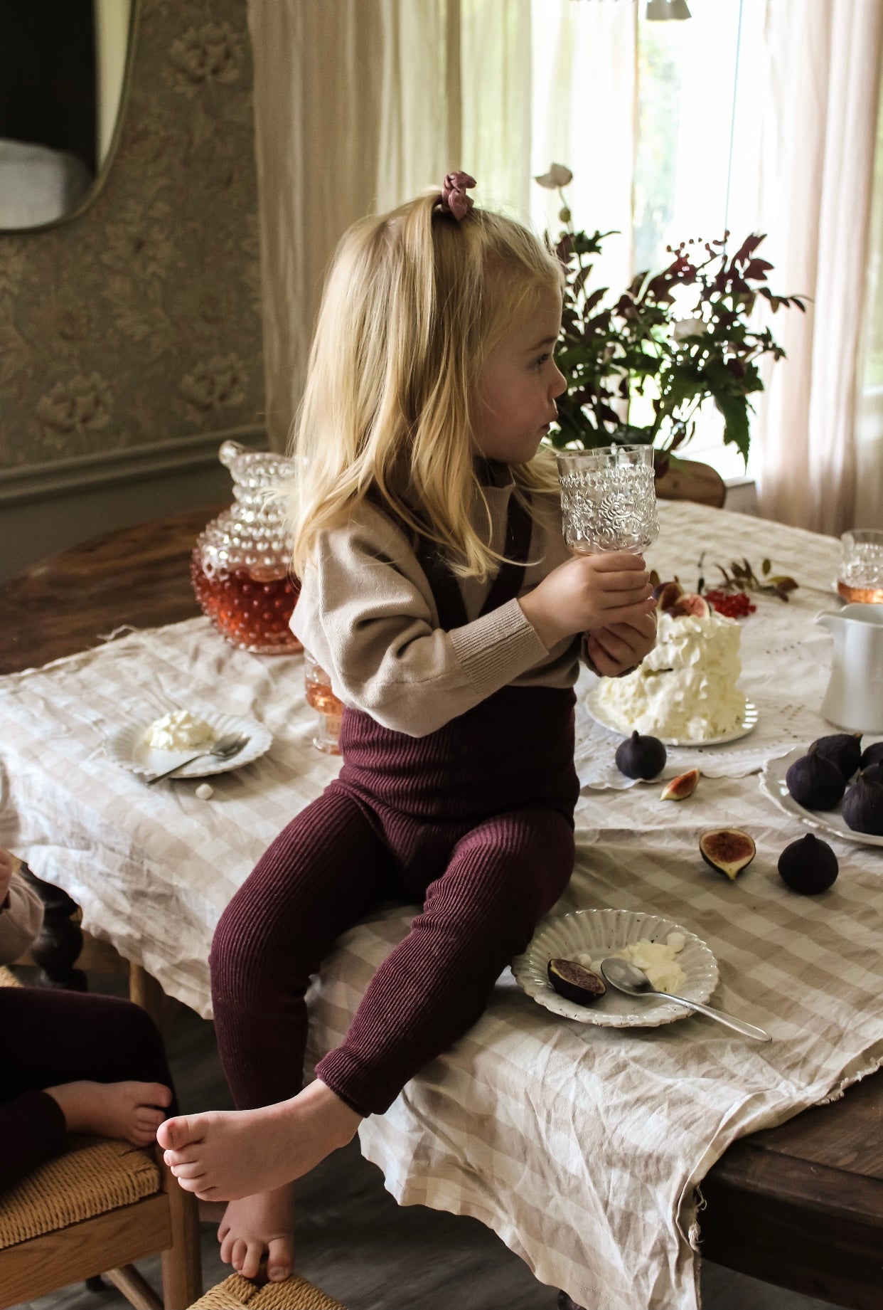 Silly Silas - Tights ohne Fuß 'Footless Cotton Tights, Fig Blend'