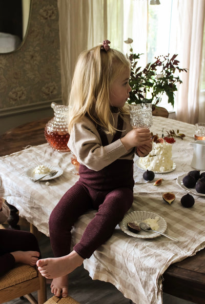 Silly Silas - Tights ohne Fuß 'Footless Cotton Tights, Fig Blend'