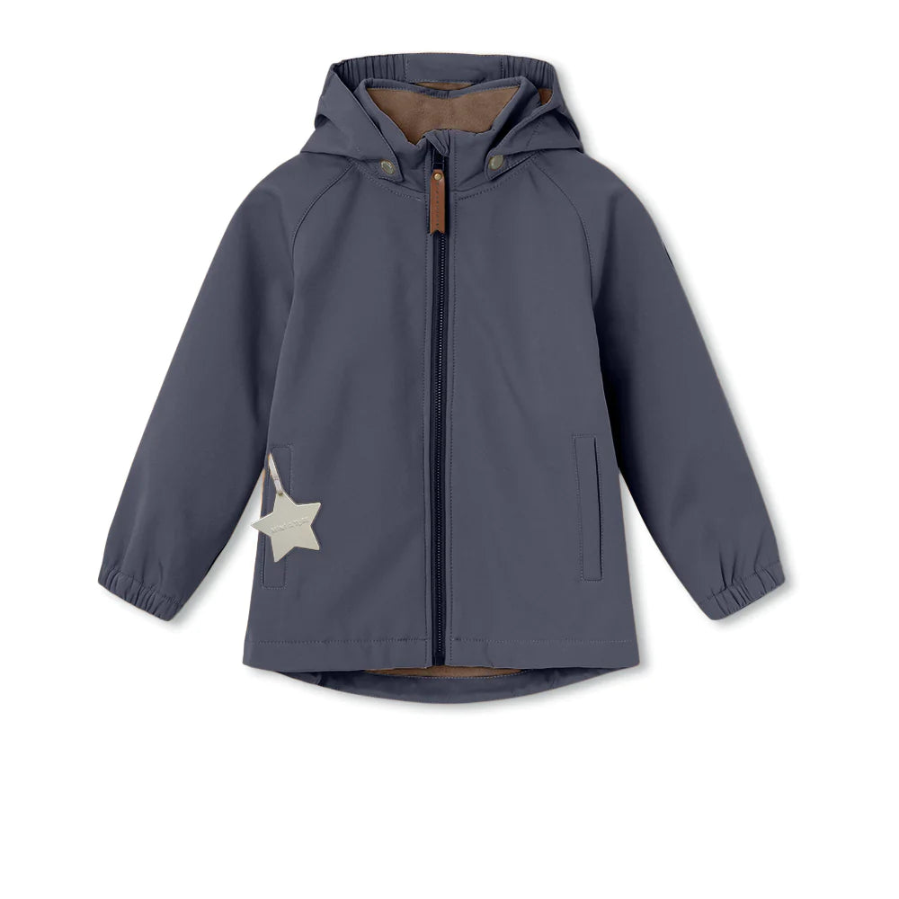 Mini A Ture - Softshell 'Aden spring jacket - Ombre Blue'