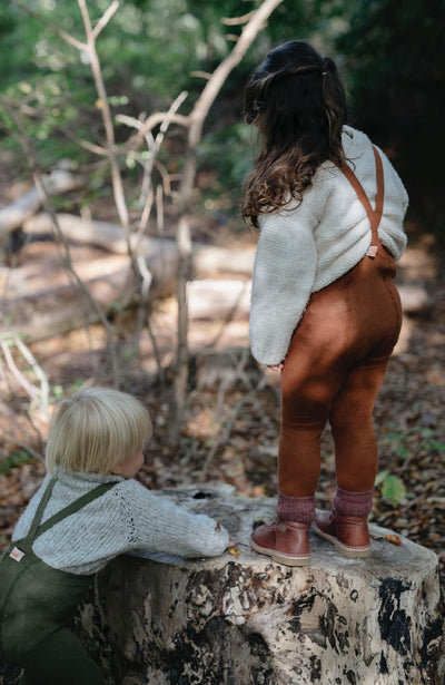 Silly Silas - Tights ohne Fuß 'FOOTLESS COTTON TIGHTS - Cinnamon'