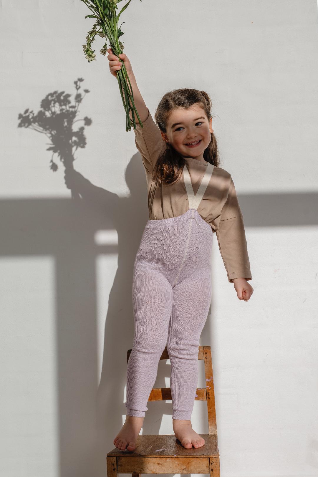 Silly Silas - Tights ohne Fuß 'FOOTLESS COTTON TIGHTS - Creamy Lavender'